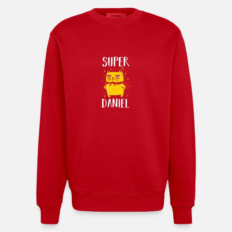 Daniel - Sweat bio épais oversize fabriqué en UE - rouge