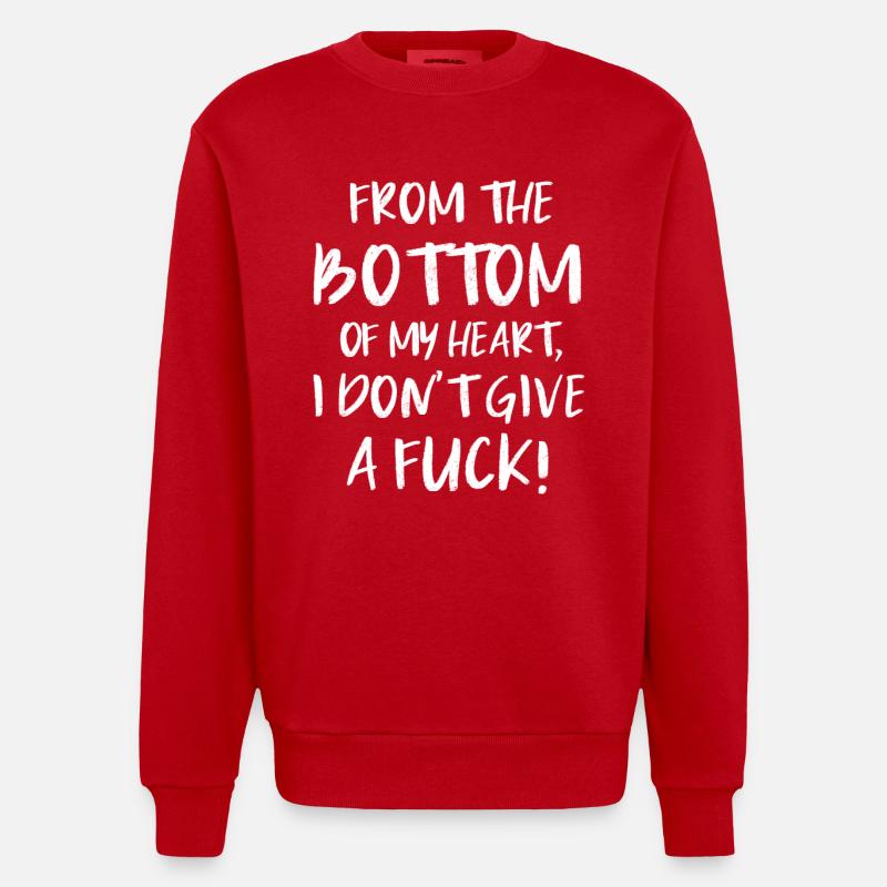 Sarkasmus Geschenke Sprüche - Heavyweight Oversized Organic Crew Neck Made in EU - Rot