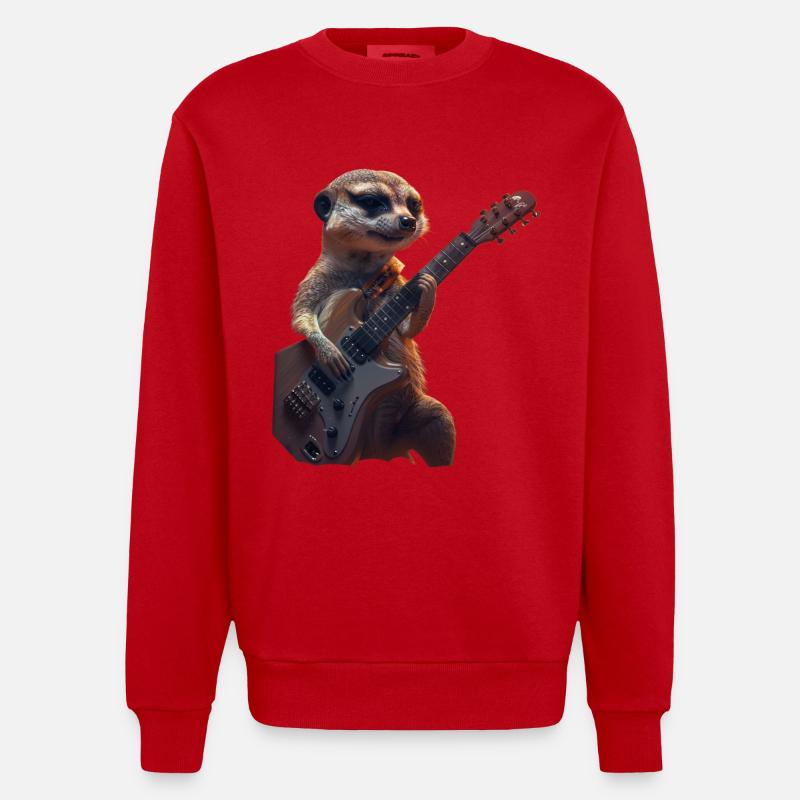 Suricate - Sweat bio épais oversize fabriqué en UE - rouge