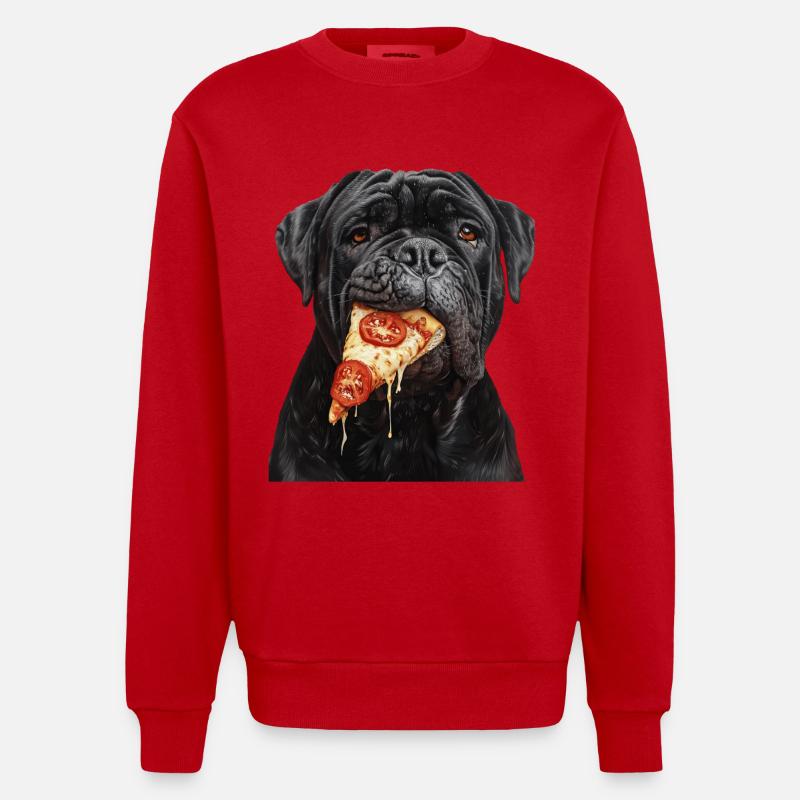 Cane corso - Sweat bio épais oversize fabriqué en UE - rouge