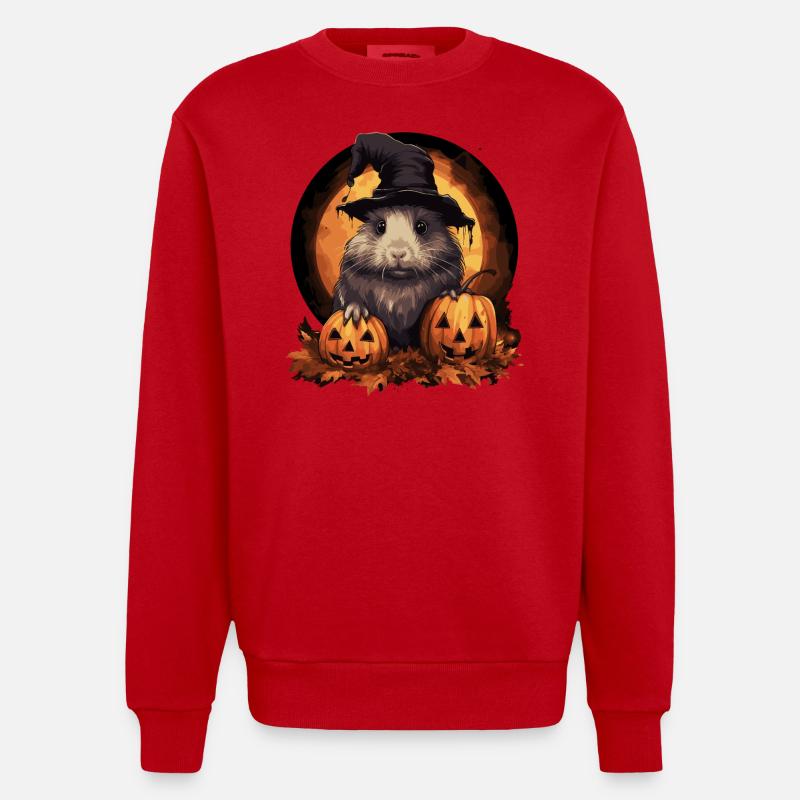 Cochon d’Inde d’Halloween - Sweat bio épais oversize fabriqué en UE - rouge