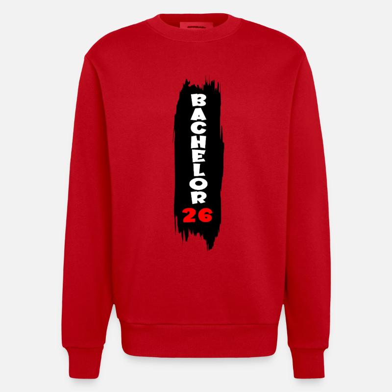 Studium Abschluss 2026 Bachelor - Heavyweight Oversized Organic Crew Neck Made in EU - Rot
