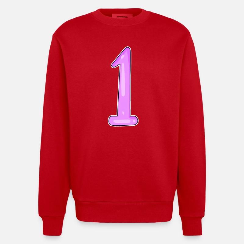 1 Gagnant - Sweat bio épais oversize fabriqué en UE - rouge