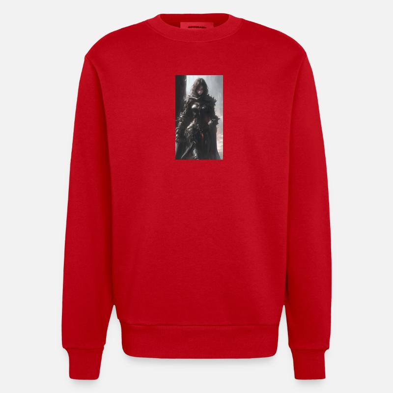 Art spread - Sweat bio épais oversize fabriqué en UE - rouge
