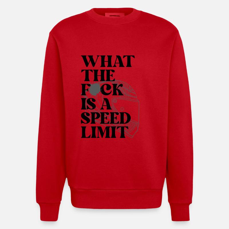 Auto - Heavyweight Oversized Organic Crew Neck Made in EU - Rot