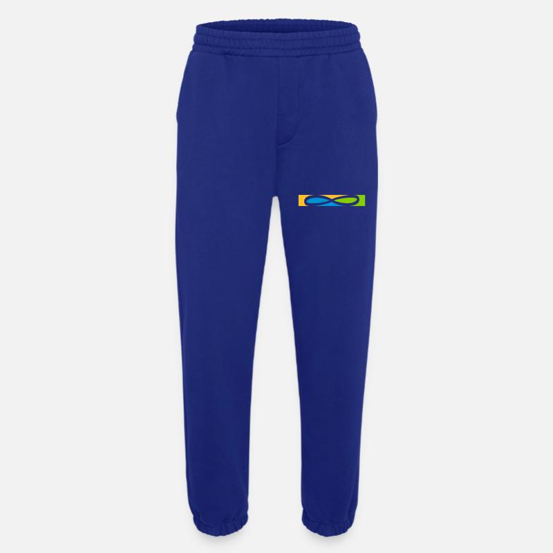 Icône Stripe Infinity - Pantalon de jogging bio épais fabriqué en UE - Iconic Blue