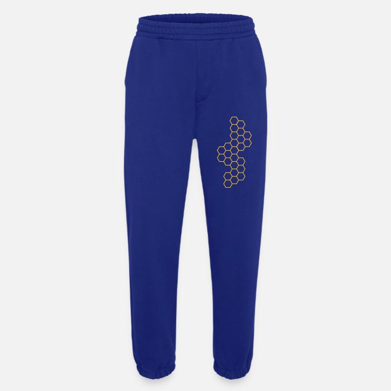 kontur version honig waben muster - Heavyweight Jogginghose - made by SPREAD - Iconic Blue