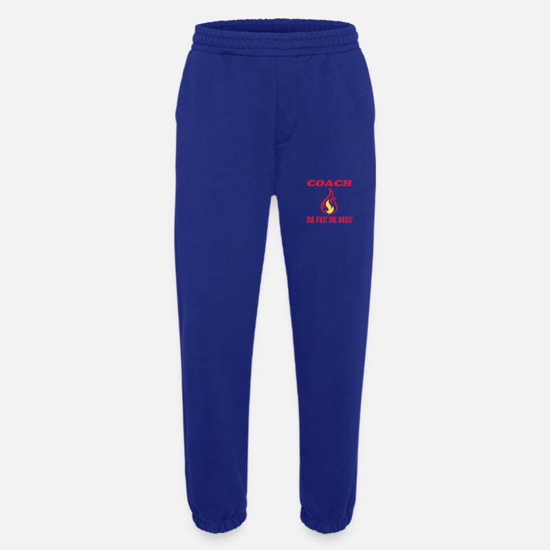 COACH DE FEU DE DIEU - Pantalon de jogging bio épais fabriqué en UE - Iconic Blue