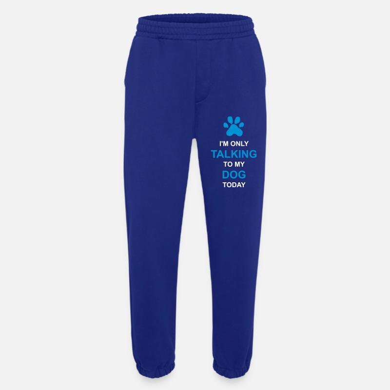 only talking to dog - Heavyweight Jogging Pants - made by SPREAD - Iconic Blue