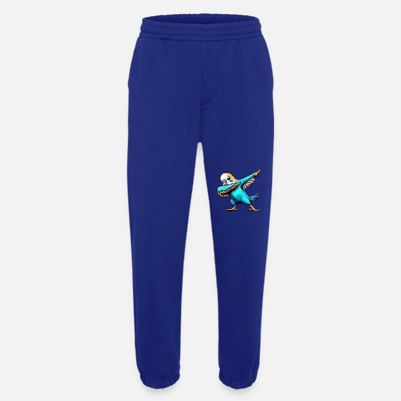 Cool Budgie Dabbing Comic - Heavyweight Jogging Pants - made by SPREAD  - Iconic Blue