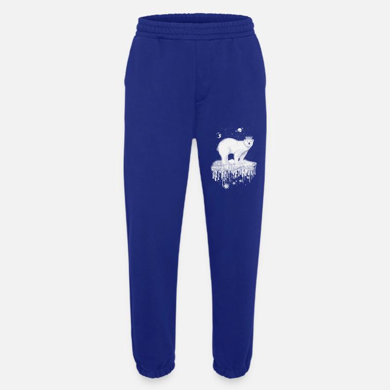 Eisbär mit Krone auf Eisscholle - Heavyweight Jogginghose - made by SPREAD  - Iconic Blue