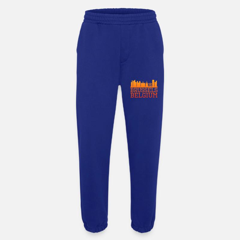Brüssel Skyline Silhouette Design - Heavyweight Jogginghose - made by SPREAD  - Iconic Blue