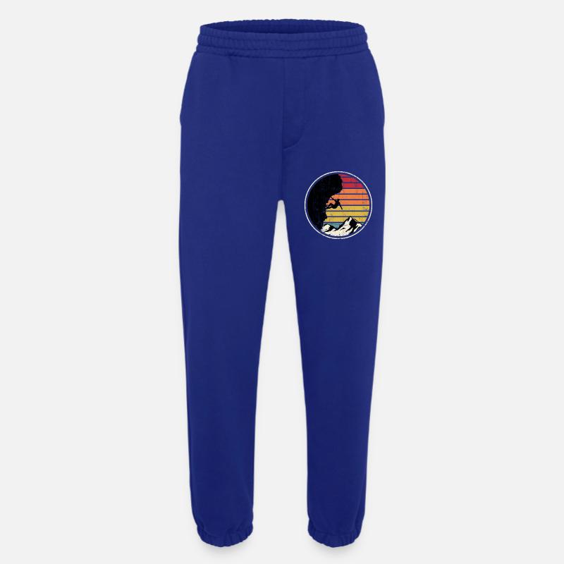 Sunset Summit Climber Silhouette - Heavyweight Jogginghose - made by SPREAD  - Iconic Blue