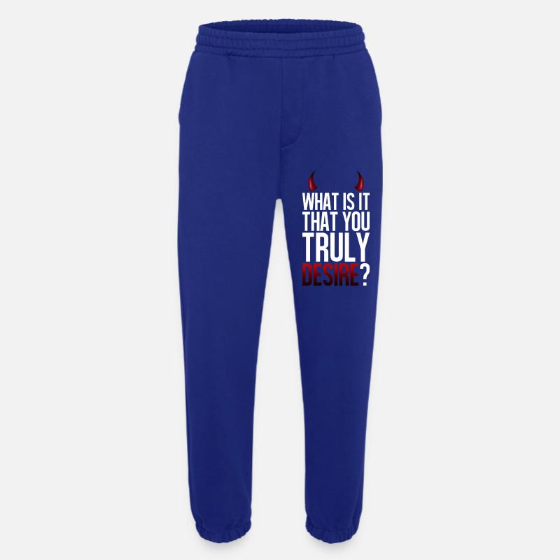Truly Desire Question Tee - Heavyweight Jogging Pants - made by SPREAD  - Iconic Blue