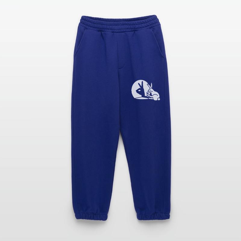 Funny Rabbit Hand Shadow Projection Rabbit Heavyweight Jogging Pants - made by SPREAD 