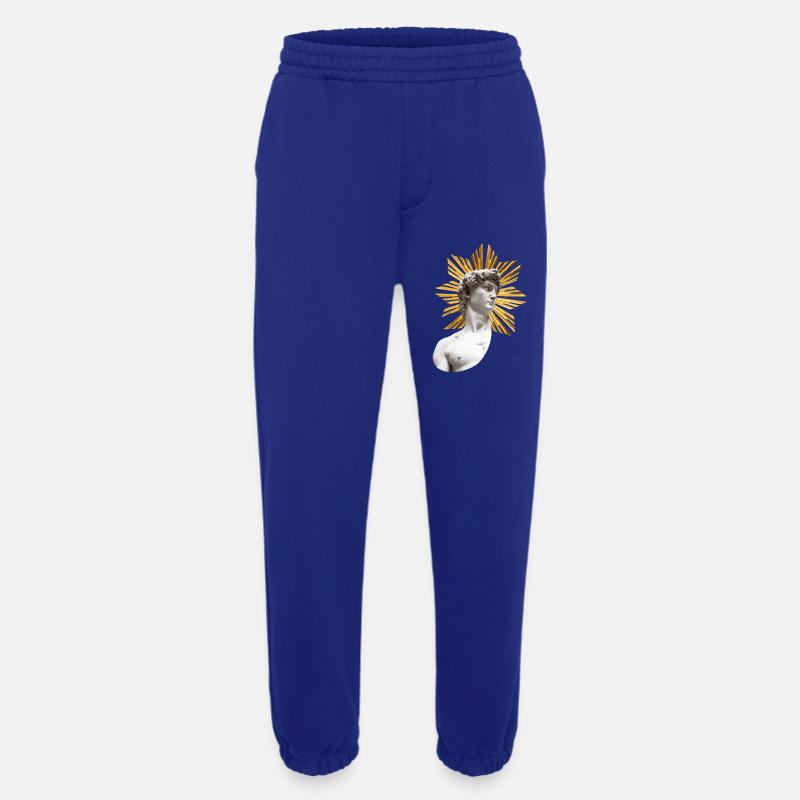 David mit Heiligenschein | Michelangelo - Heavyweight Jogginghose - made by SPREAD  - Iconic Blue