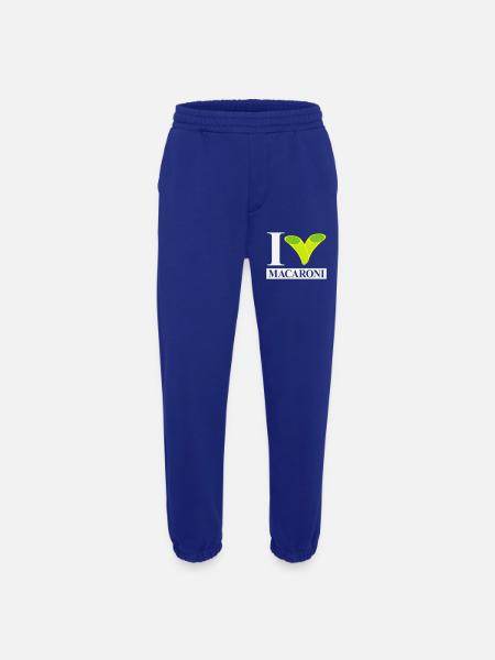 J’adore les macaronis - Pantalon de jogging bio épais fabriqué en UE - Iconic Blue
