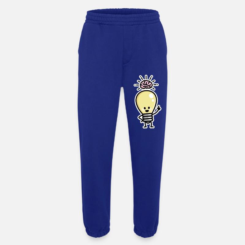 Light Bulb Idea Brains Creative Genius Creativity - Heavyweight Jogging Pants - made by SPREAD  - Iconic Blue