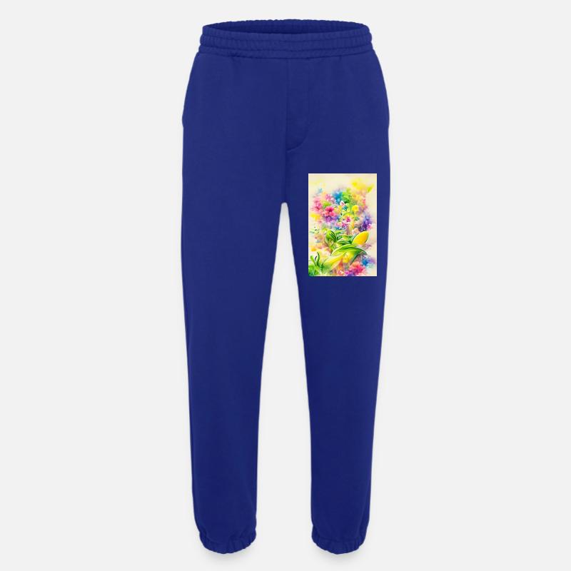 Blumen Kunst - Heavyweight Jogginghose - made by SPREAD  - Iconic Blue