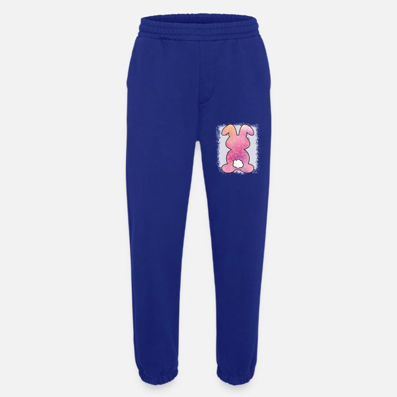 Leopard Print Bleached Easter - Heavyweight Jogging Pants - made by SPREAD  - Iconic Blue