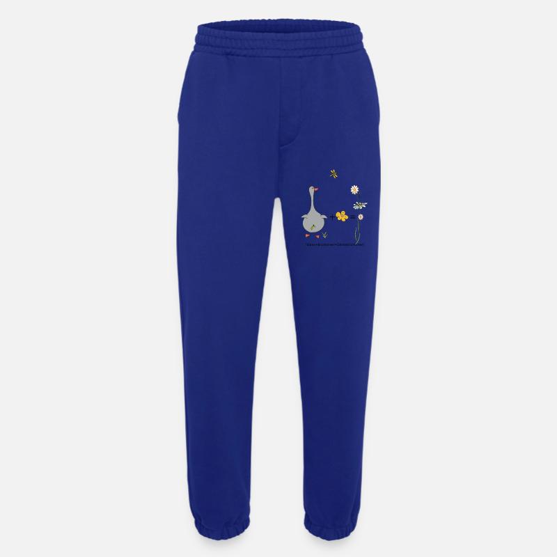 Gans und Blümchen gleich Gänseblümchen - Heavyweight Jogginghose - made by SPREAD  - Iconic Blue
