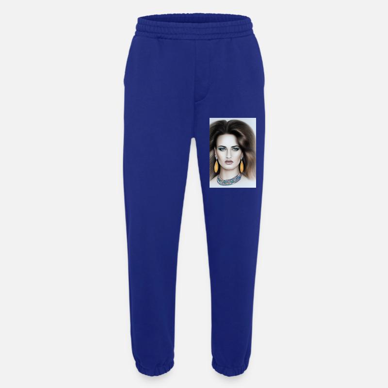 Frau mit Schmuck - Heavyweight Jogginghose - made by SPREAD  - Iconic Blue