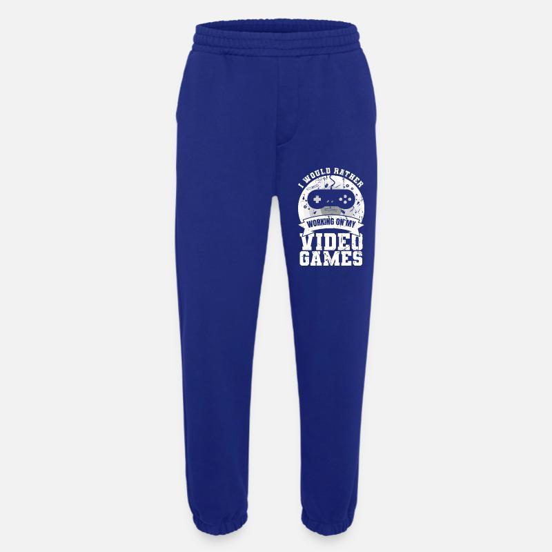 Game development - Heavyweight Jogging Pants - made by SPREAD  - Iconic Blue