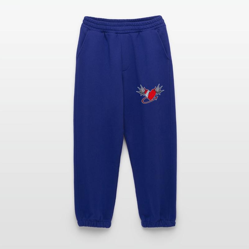 Ailes de cœur d’ange Devil Devil Wings Pantalon de jogging bio épais fabriqué en UE