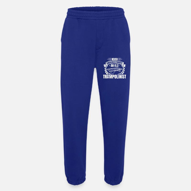 Never underestimate old trampoline jumpers - Heavyweight Jogging Pants - made by SPREAD - Iconic Blue