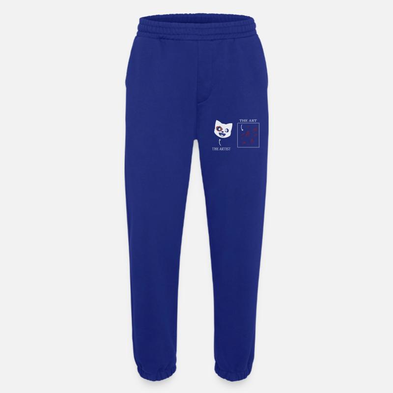 Katzen Kunst - Heavyweight Jogginghose - made by SPREAD  - Iconic Blue