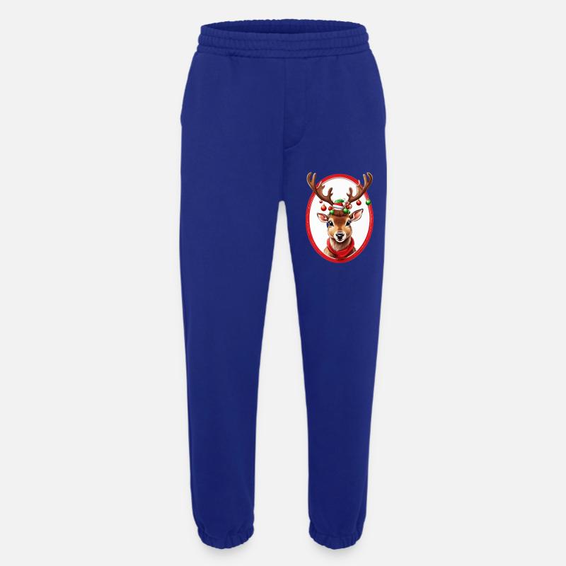 Rentier mit Weihnachtskugeln - Heavyweight Jogginghose - made by SPREAD  - Iconic Blue