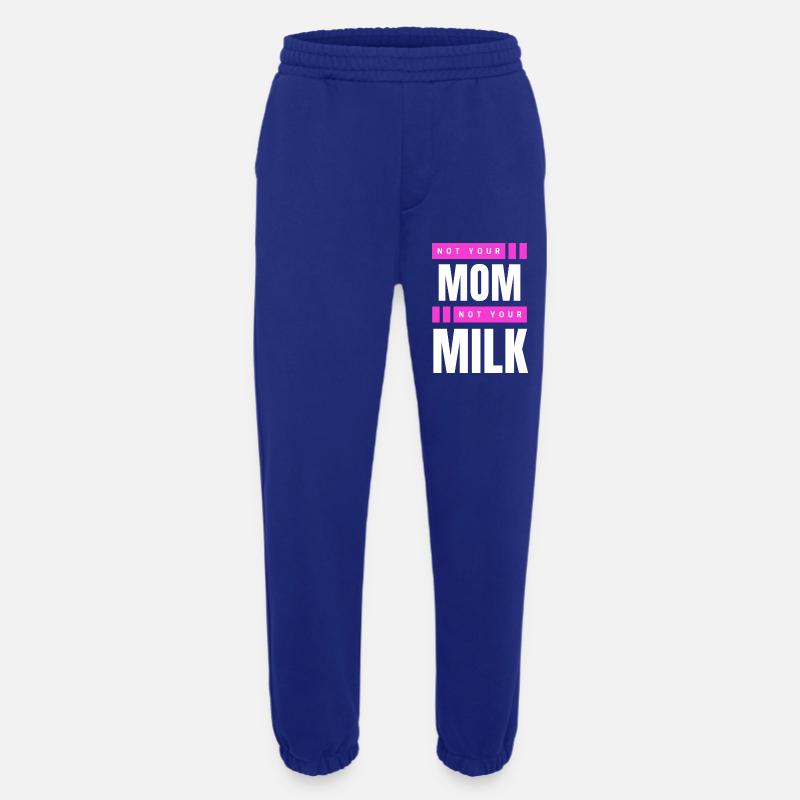 Pas ta mère Pas ton lait - Pantalon de jogging bio épais fabriqué en UE - Iconic Blue