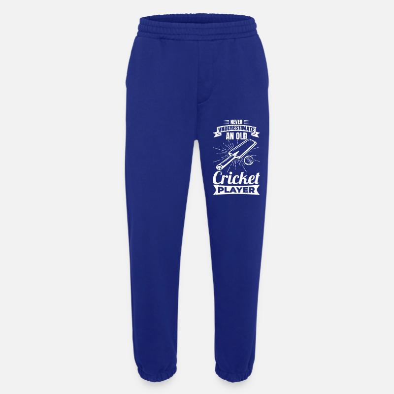Never underestimate old cricketers - Heavyweight Jogging Pants - made by SPREAD - Iconic Blue