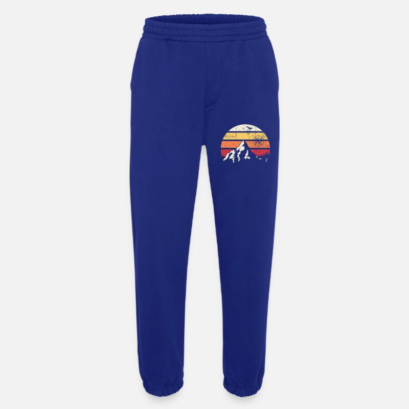 Alpine Sunset Kompass - Heavyweight Jogginghose - made by SPREAD  - Iconic Blue