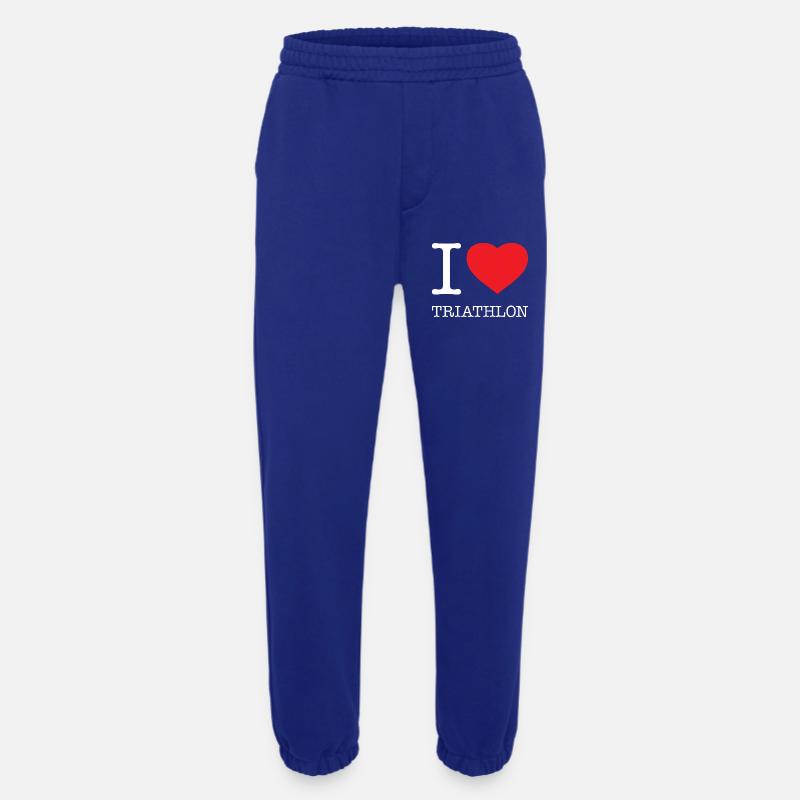 J’ADORE LE TRIATHLON - Pantalon de jogging bio épais fabriqué en UE - Iconic Blue