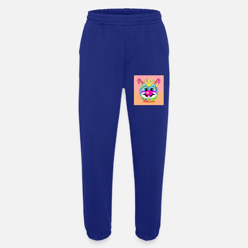 EASTER EGGS CLOWN EASTER BUNNY - Heavyweight Jogging Pants - made by SPREAD  - Iconic Blue