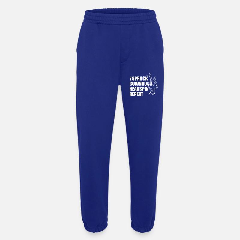 Breakdance Techniques - Heavyweight Jogging Pants - made by SPREAD  - Iconic Blue