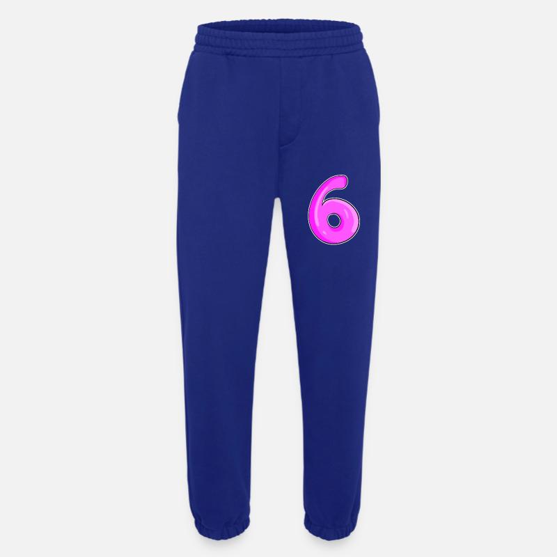 Zahl 6 Nummer - Heavyweight Jogginghose - made by SPREAD - Iconic Blue