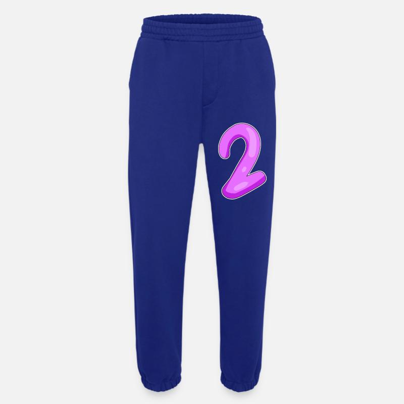 Zwei - 2 - Nummer Zahl - Heavyweight Jogginghose - made by SPREAD  - Iconic Blue