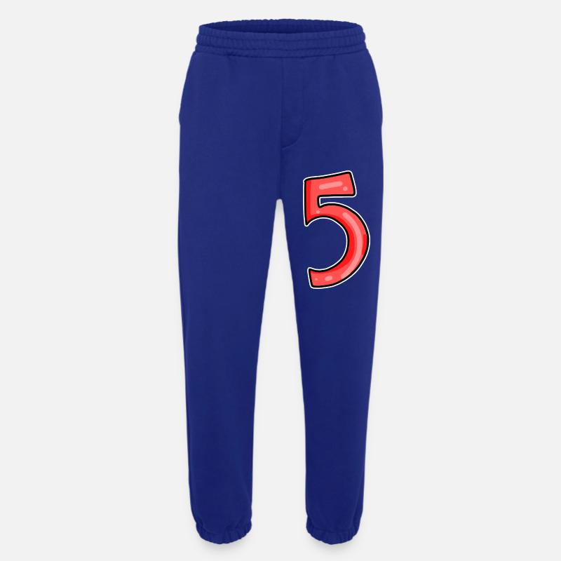 5 rot - Heavyweight Jogginghose - made by SPREAD  - Iconic Blue