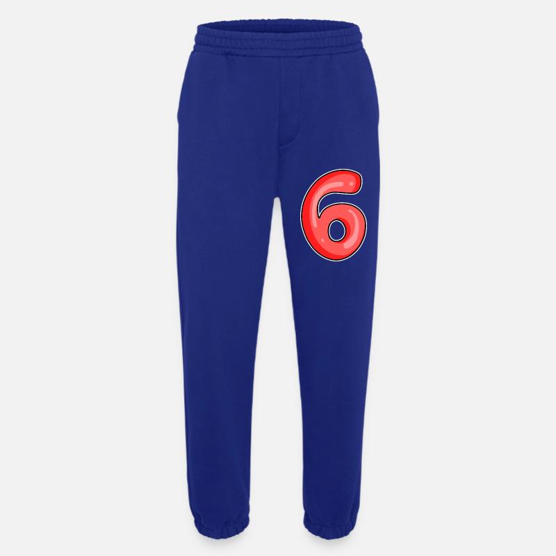 Zahl 6 Nummer - Heavyweight Jogginghose - made by SPREAD - Iconic Blue