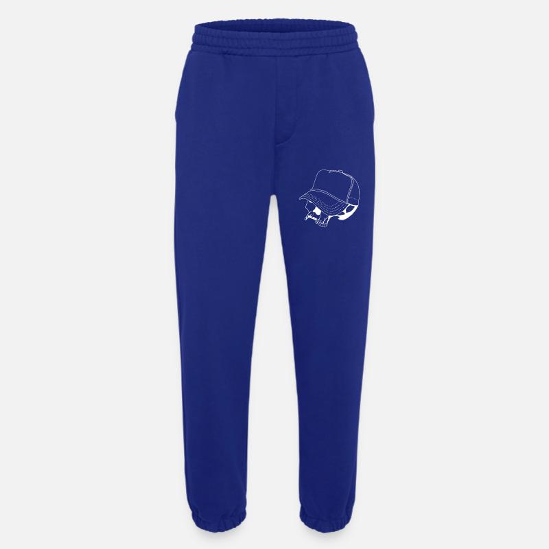 Skull Cap - Heavyweight Jogginghose - made by SPREAD  - Iconic Blue