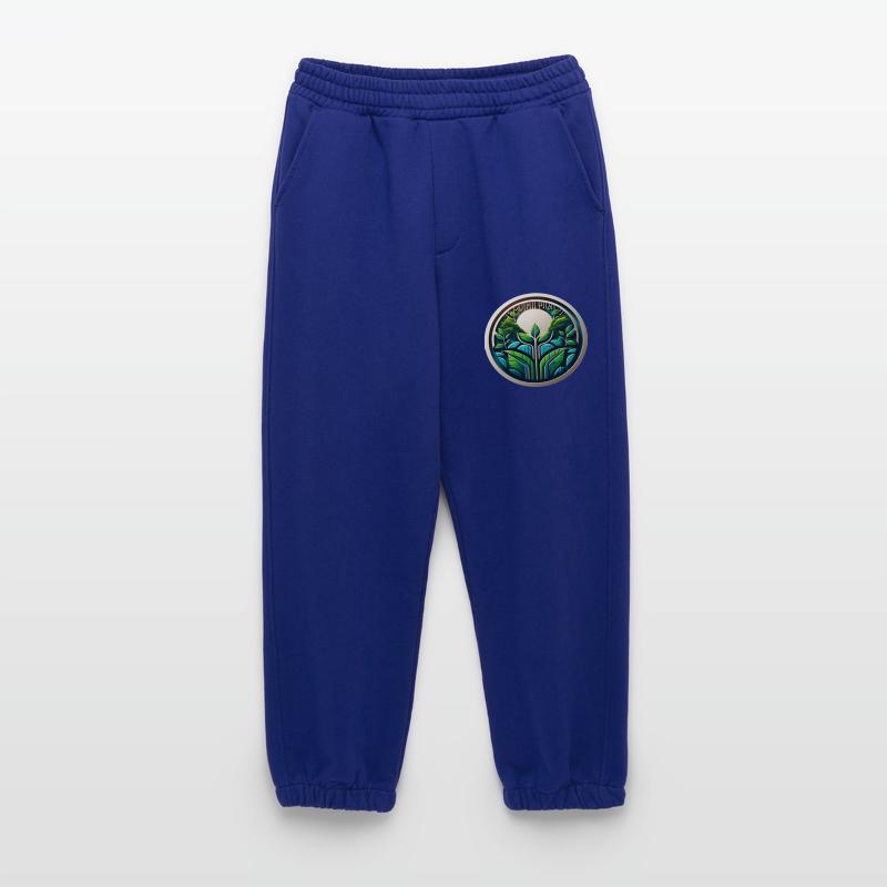 Eco Tech Logo Nature and Digitization Heavyweight Jogging Pants - made by SPREAD 
