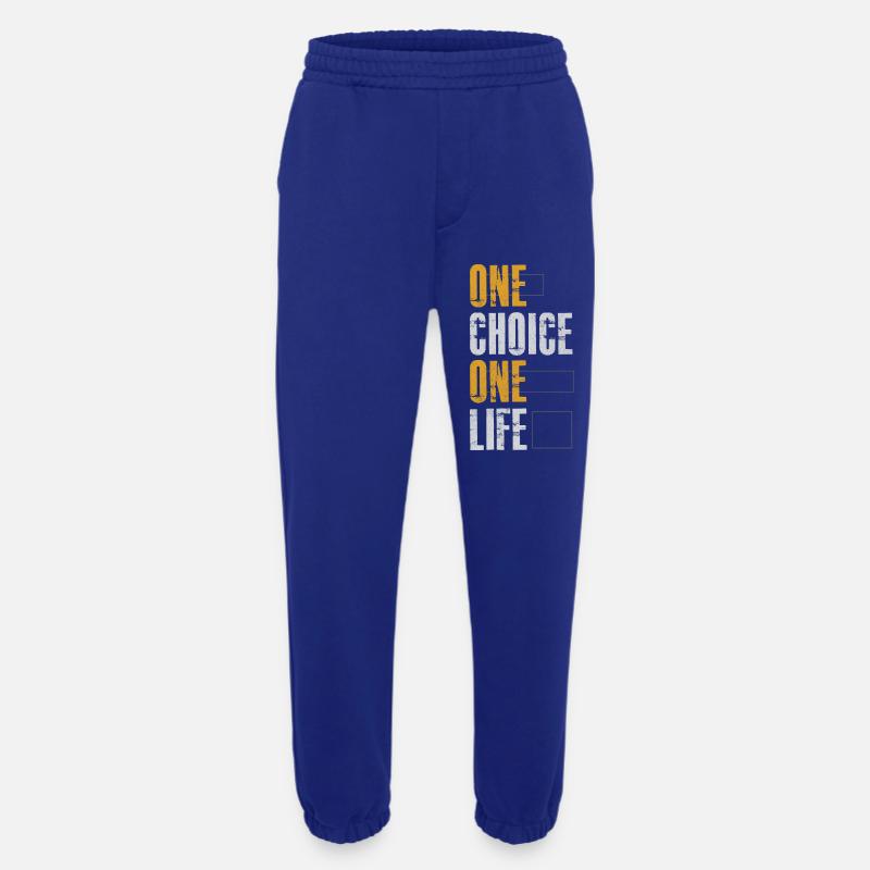 Eine Wahl, ein Leben - Heavyweight Jogginghose - made by SPREAD  - Iconic Blue