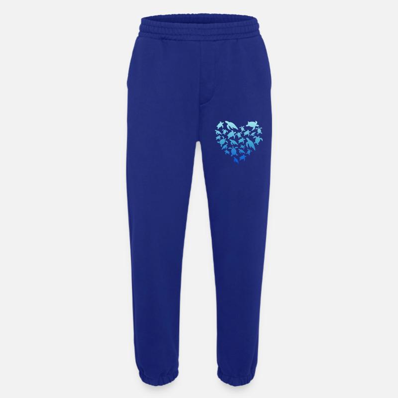 Turtle Love - Heavyweight Jogginghose - made by SPREAD  - Iconic Blue