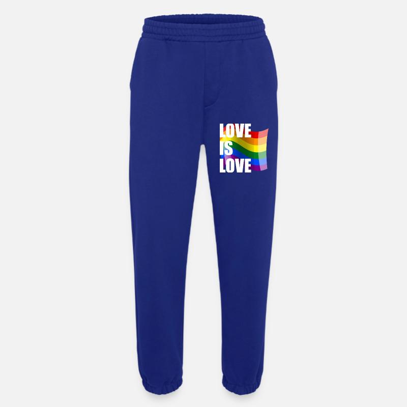 Regenbogen Liebe Wellen-Design - Heavyweight Jogginghose - made by SPREAD  - Iconic Blue