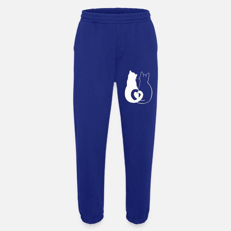 Liebevolle Katzen Silhouette Kunst - Heavyweight Jogginghose - made by SPREAD  - Iconic Blue