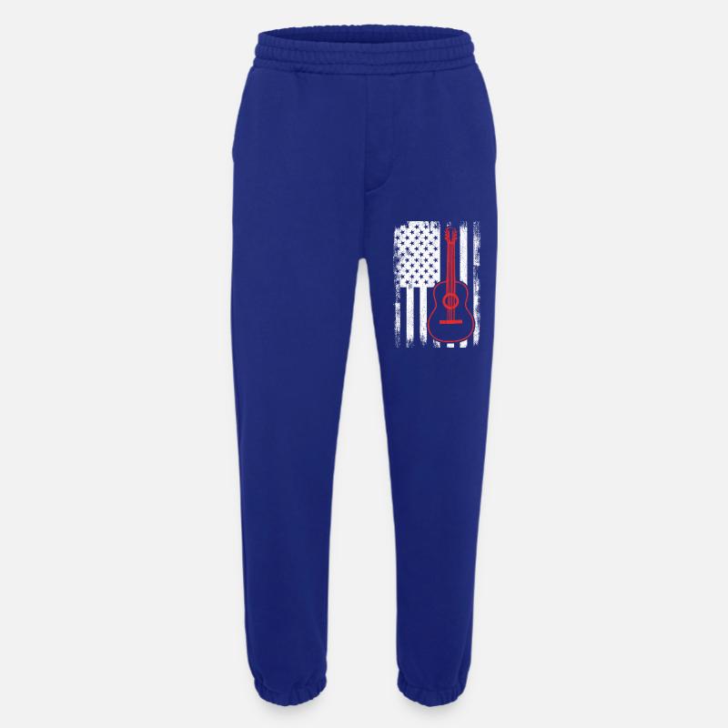 4. Juli Gitarre USA - Heavyweight Jogginghose - made by SPREAD  - Iconic Blue