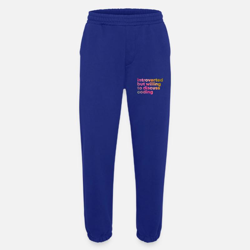 Codage Codage Codage - Pantalon de jogging bio épais fabriqué en UE - Iconic Blue