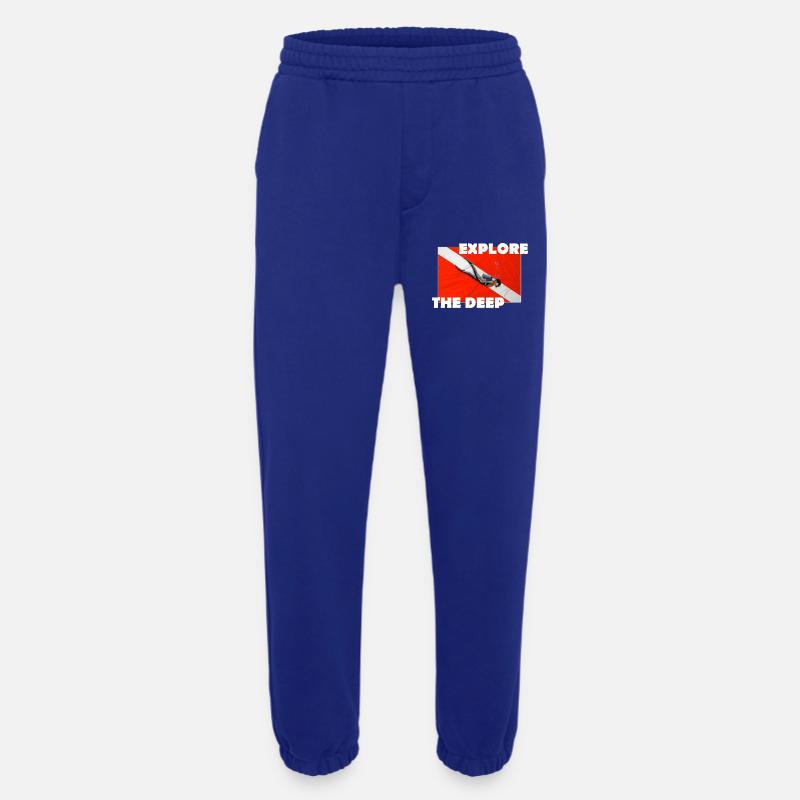 EXPLORE THE DEEP - Heavyweight Jogginghose - made by SPREAD  - Iconic Blue